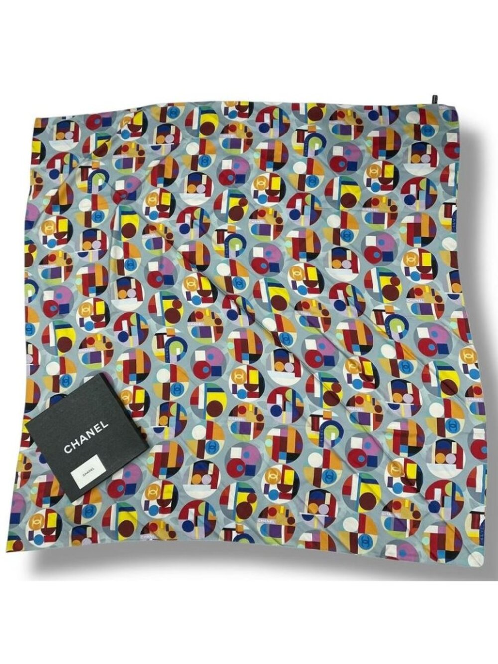 Chanel Super Large Scarf Multicolor CC Logo